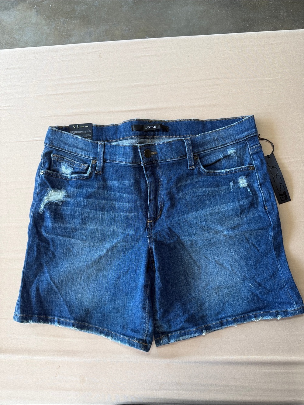 Joey Blue Distressed Women's Denim Shorts
